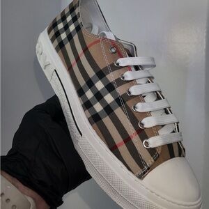 Burberry check sneakers